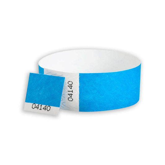 Tyvek Wristbands with Tear-off Stubs Voucher Wristbands