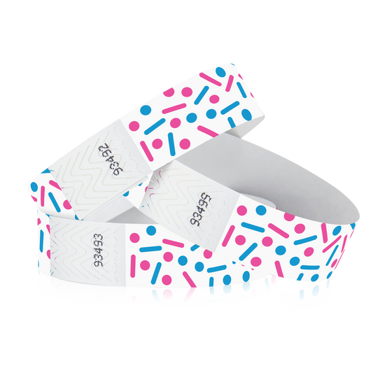 3/4" Tyvek Sprinkles Wristband