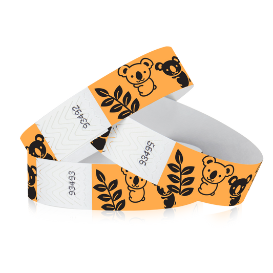 3/4" Tyvek Koalas Wristbands