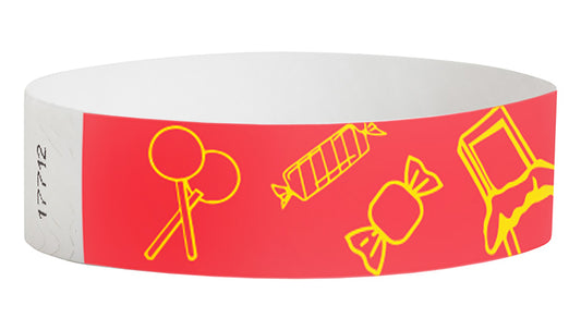 3/4" Tyvek Candy Wristbands