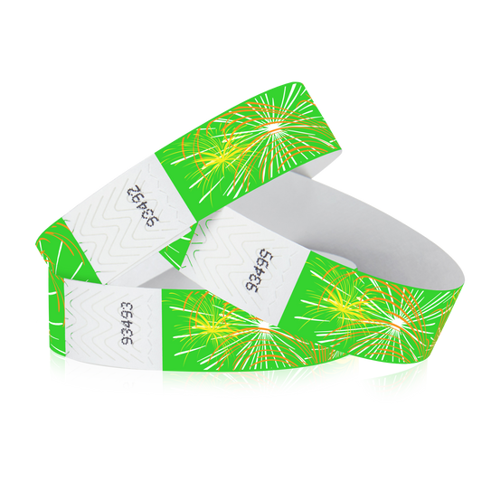 3/4" Tyvek Fireworks Wristbands