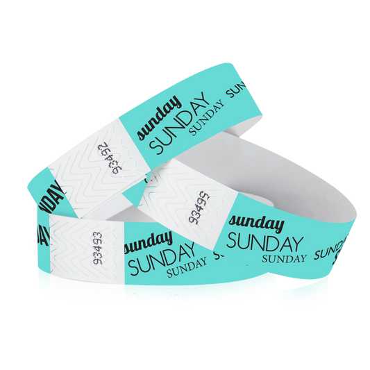 3/4" Tyvek Sunday Wristbands