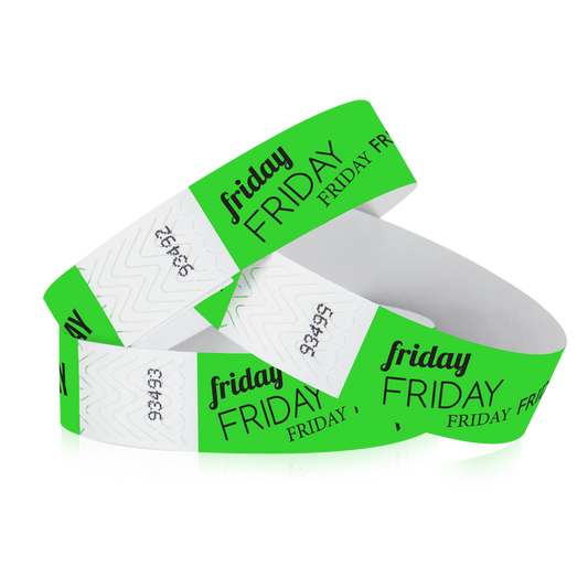 3/4" Tyvek Friday Wristbands