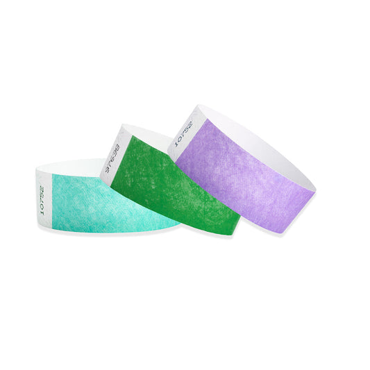 Tyvek Alternative Solid Color Wristbands