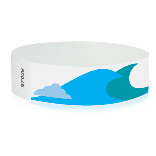 3/4" Tyvek Ocean Breeze Wristbands