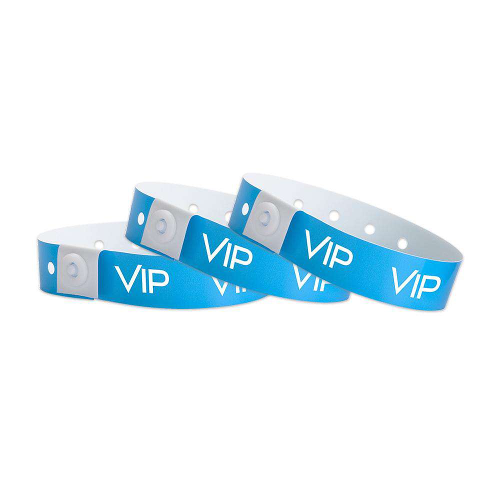 Plastic VIP Wristbands | Blue Admission Wristbands