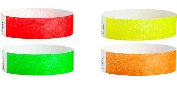 1" Tyvek Paper Wristband Single Colors