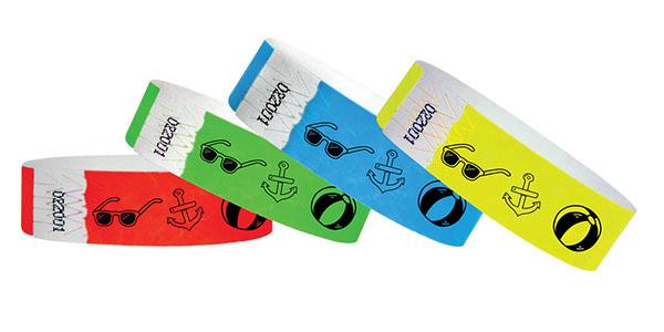 Tyvek Baseball Wristbands